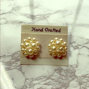 Vintage Pearl Cluster Earring